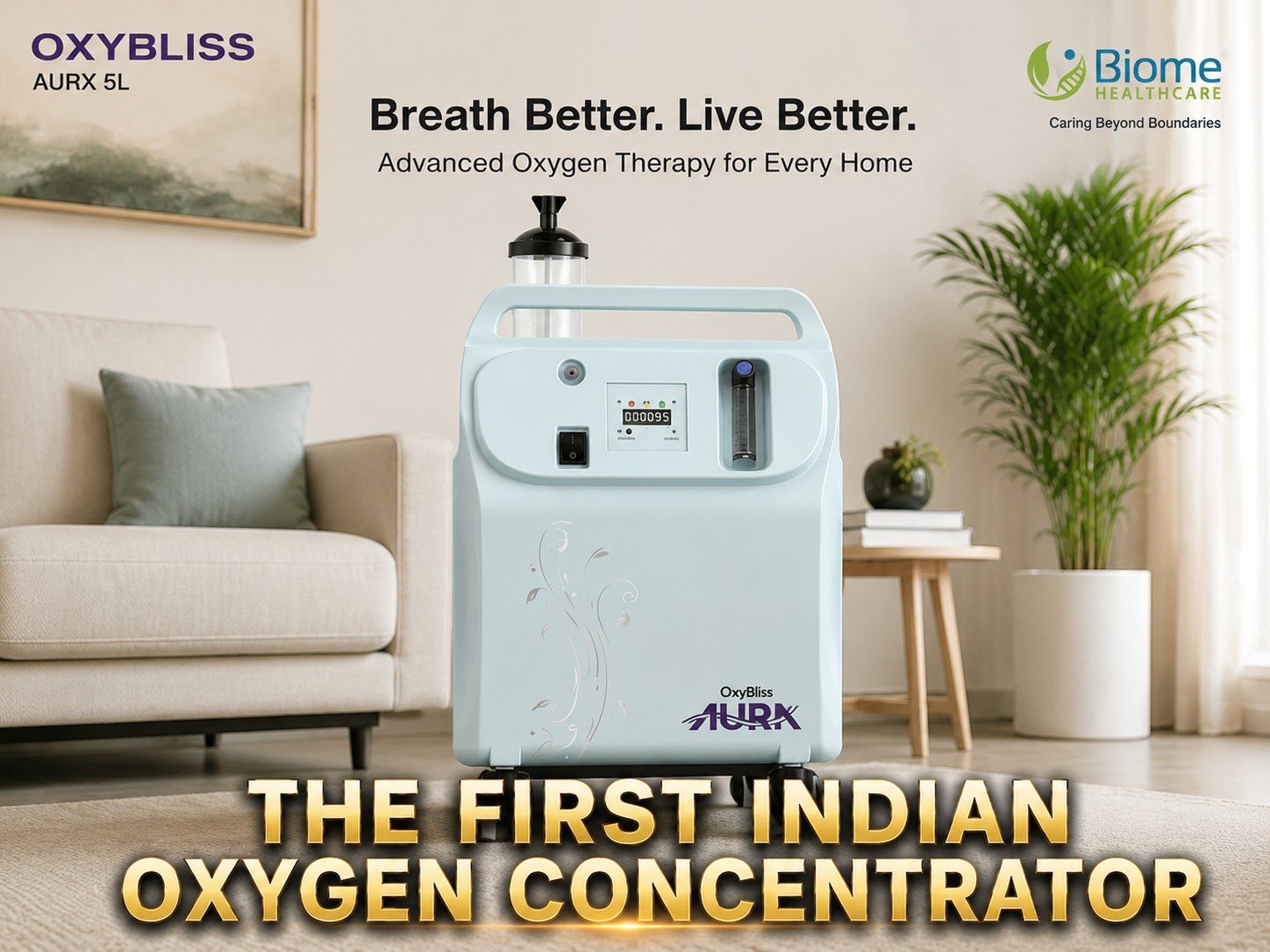 Oxygen concentrators for home care